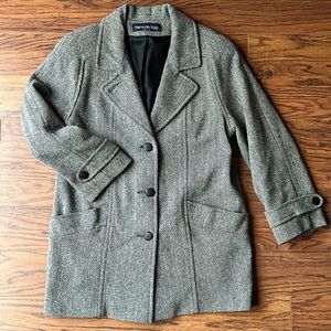 Vintage Herman Kay Wool Blend Coat Women’s Size 10 Made In the USA.